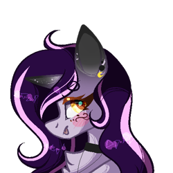 Size: 500x500 | Tagged: safe, artist:mauuwde, derpibooru import, oc, oc:moonlight, pony, unicorn, bust, portrait, simple background, solo, transparent background