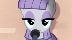 Size: 1920x1080 | Tagged: safe, derpibooru import, screencap, maud pie, the maud couple, microphone, solo