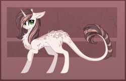 Size: 2000x1284 | Tagged: safe, artist:little-sketches, derpibooru import, oc, oc only, oc:arya, pony, unicorn, chest fluff, colored pupils, ear fluff, female, floppy ears, leonine tail, looking at you, mare, raised hoof, solo