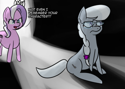 Size: 2184x1556 | Tagged: safe, artist:artiks, derpibooru import, diamond tiara, silver spoon, earth pony, pony, abuse, crying, dialogue, duo, female, silverbuse, spoonabuse