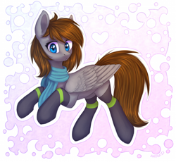 Size: 1230x1130 | Tagged: safe, artist:avrameow, derpibooru import, oc, oc only, oc:piper blue, pegasus, pony, abstract background, clothes, cute, female, mare, socks, solo