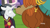 Size: 1920x1080 | Tagged: safe, derpibooru import, screencap, chancellor neighsay, prince rutherford, pony, unicorn, yak, school daze, discovery family logo, duo, ear piercing, earring, horn ring, jewelry, male, piercing, shout, stallion