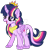 Size: 1024x1084 | Tagged: safe, artist:bezziie, derpibooru import, twilight sparkle, twilight sparkle (alicorn), alicorn, pony, alternate design, base used, chest fluff, crown, curved horn, digital art, female, fluffy, jewelry, leonine tail, mare, rainbow power, regalia, simple background, solo, transparent background, unshorn fetlocks