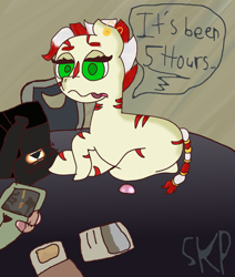 Size: 1535x1806 | Tagged: safe, artist:sketchpon, derpibooru import, oc, oc:zeze, zebra, babscon 2018, card, magic the gathering, zebra oc