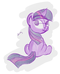 Size: 1280x1579 | Tagged: safe, artist:vaetan, derpibooru import, twilight sparkle, unicorn, female, filly, looking back, simple background, sketch, solo, transparent background