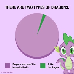 Size: 1080x1080 | Tagged: safe, derpibooru import, spike, dragon, chart, green, implied rarity, implied shipping, implied sparity, implied straight, looking at you, official, pie chart, purple, solo