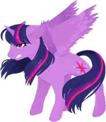 Size: 365x420 | Tagged: safe, artist:missingreflection, derpibooru import, twilight sparkle, twilight sparkle (alicorn), alicorn, simple background, solo, transparent background