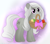 Size: 1986x1759 | Tagged: safe, artist:startledflowerpony, derpibooru import, oc, oc:symphonia, earth pony, pony, basket, easter egg, female, mare, mouth hold, solo