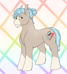 Size: 1000x1100 | Tagged: safe, artist:shortcake1284, derpibooru import, oc, oc:jackson, earth pony, pony, male, parent:coco pommel, parent:rarity, parents:marshmallow coco, solo, stallion