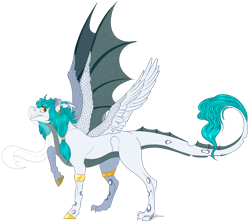 Size: 1184x1058 | Tagged: safe, artist:bijutsuyoukai, derpibooru import, oc, oc:vlad, original species, four wings, male, simple background, solo, transparent background