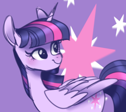 Size: 532x477 | Tagged: safe, artist:s1nb0y, derpibooru import, twilight sparkle, twilight sparkle (alicorn), alicorn, cutie mark, cutie mark background, shading, smiling, solo