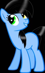 Size: 669x1080 | Tagged: safe, artist:grimm821525, derpibooru import, oc, oc:flicker sparks, earth pony, pony, black background, female, heterochromia, mare, simple background, solo