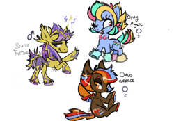 Size: 2304x1600 | Tagged: safe, artist:lavendire, derpibooru import, oc, oc:oasis breeze, oc:poppy mystic, oc:static fetlocks