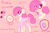 Size: 3000x2000 | Tagged: safe, artist:sodadoodle, derpibooru import, oc, oc only, oc:pinkie lemonade, earth pony, pony, cutie mark, eyebrows, female, mare, pattern, reference sheet, simple background, solo, unshorn fetlocks, writing