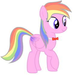 Size: 3000x3000 | Tagged: safe, artist:pixel3000nerd, derpibooru import, oc, oc only, oc:aurora dash, pegasus, pony, female, mare, offspring, parent:rainbow dash, parent:unnamed oc, parents:canon x oc, raised hoof, simple background, smiling, solo, transparent background, vector