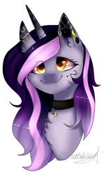 Size: 1562x2626 | Tagged: safe, artist:midnightdream123, oc, oc only, oc:moonlight, pony, unicorn, bust, female, mare, portrait, simple background, solo, transparent background