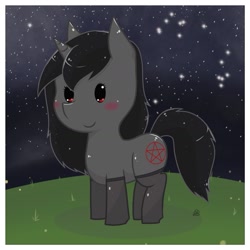 Size: 1589x1589 | Tagged: safe, artist:rockarboom, oc, oc only, oc:senus, pony, request, witch