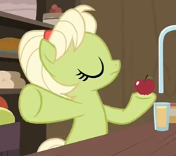 Size: 423x376 | Tagged: safe, screencap, granny smith, earth pony, pony, the perfect pear, adorasmith, cropped, cute, madorable, solo, young granny smith