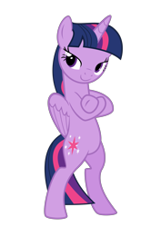 Size: 4297x6077 | Tagged: safe, artist:keronianniroro, twilight sparkle, twilight sparkle (alicorn), alicorn, pony, absurd resolution, bedroom eyes, bipedal, cool, crossed arms, crossed hooves, female, fresh princess and friends' poses, fresh princess of friendship, lidded eyes, mare, pose, simple background, smug, solo, the fresh prince of bel-air, transparent background, underhoof, vector