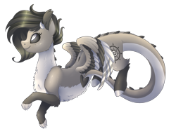 Size: 3548x2748 | Tagged: safe, artist:scarlet-spectrum, oc, oc only, oc:hiccy, draconequus, pony, female, gift art, simple background, smiling, solo, transparent background