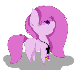 Size: 600x548 | Tagged: safe, artist:pinkpearlmlp, oc, oc only, oc:rose lotus, earth pony, pony, chibi, female, mare, simple background, solo, transparent background