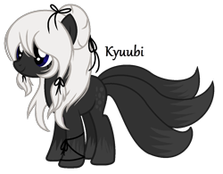 Size: 1253x975 | Tagged: safe, artist:kyuubi, artist:ohhoneybell, oc, oc only, pony, female, kitsune, kitsune pony, mare, simple background, solo, transparent background