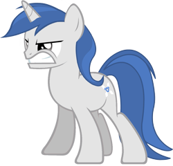 Size: 973x936 | Tagged: safe, artist:user-434, oc, oc only, oc:alex diamond, pony, angry, male, simple background, solo, transparent background