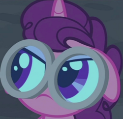 Size: 491x475 | Tagged: safe, screencap, sugar belle, pony, unicorn, hard to say anything, angry, bust, cropped, female, floppy ears, frown, glasses, mare, portrait, solo, special eyes