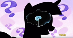 Size: 1272x671 | Tagged: safe, edit, edited screencap, screencap, twilight sparkle, twilight sparkle (alicorn), alicorn, pony, all bottled up, brain, happy, silhouette, the simpsons, twilight's bottled thoughts, x-ray