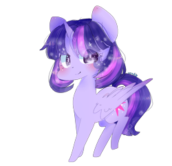 Size: 1674x1617 | Tagged: safe, artist:windymils, twilight sparkle, twilight sparkle (alicorn), alicorn, pony, chibi, female, mare, simple background, solo, transparent background