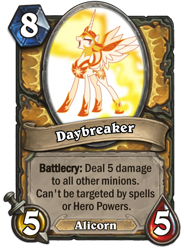 Size: 400x543 | Tagged: safe, daybreaker, alicorn, pony, a royal problem, card, fantasy class, hearthstone, knight, paladin, solo, warcraft, warrior