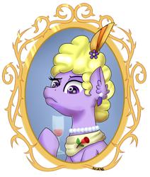 Size: 1024x1206 | Tagged: safe, artist:saturnstar14, lyrica lilac, pony, bust, canterlot elite, portrait, sassy, simple background, solo, transparent background