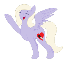 Size: 1500x1300 | Tagged: safe, artist:sketchthebluepegasus, oc, oc only, oc:love heart, pegasus, pony, eyes closed, female, mare, simple background, singing, solo, transparent background