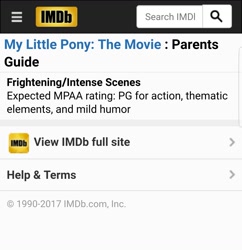 Size: 1440x1486 | Tagged: safe, derpibooru import, my little pony: the movie, imdb, seems legit, text