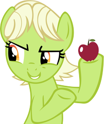 Size: 4253x5093 | Tagged: safe, artist:frownfactory, granny smith, earth pony, pony, the perfect pear, .svg available, absurd resolution, female, simple background, solo, svg, transparent background, vector, young granny smith, younger