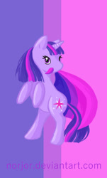 Size: 516x853 | Tagged: safe, artist:norjor, twilight sparkle, pony, unicorn, bi twi, bilight sparkle, bisexual pride flag, bisexuality, female, looking at you, mare, pride, pride flag, solo