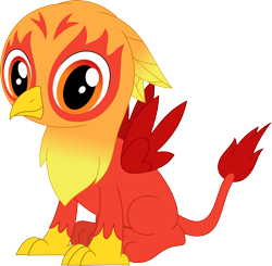 Size: 3551x3473 | Tagged: safe, artist:porygon2z, derpibooru import, oc, oc only, oc:heatwave, griffon, chickub, simple background, solo, transparent background