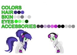 Size: 1320x940 | Tagged: safe, artist:space--paws0w0, derpibooru import, oc, oc only, oc:roadwork track, earth pony, pony, armband, coat markings, ear piercing, earring, female, headphones, ipod, jewelry, mare, necklace, piercing, reference sheet, simple background, socks (coat marking), solo, tongue out, transparent background