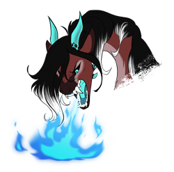 Size: 2116x2091 | Tagged: safe, artist:nightrizer, derpibooru import, oc, oc only, oc:lady lovegreen, dracony, dragon, hybrid, commission, fangs, female, fire, fire breath, open mouth, sharp teeth, simple background, solo, teeth, transparent background