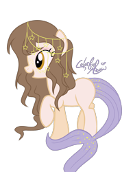 Size: 1400x1800 | Tagged: safe, artist:sugarplanets, derpibooru import, oc, original species, pony, female, fish tail, mare, simple background, solo, transparent background