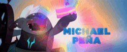 Size: 400x167 | Tagged: safe, screencap, grubber, pony, my little pony: the movie, animated, gif, grubberbetes, michael peña, official, roll call, solo