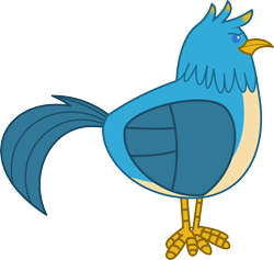 Size: 1918x1821 | Tagged: safe, artist:peternators, derpibooru exclusive, derpibooru import, gallus, bird, chicken, rooster, birdified, gallus is not amused, gallus the rooster, latin, male, namesake, simple background, solo, species swap, transparent background, unamused