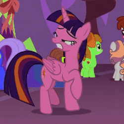 Size: 250x250 | Tagged: safe, color edit, edit, edited screencap, editor:watermelon changeling, screencap, apple bloom, linky, scootaloo, shoeshine, sweetie belle, twilight sparkle, twilight sparkle (alicorn), alicorn, pony, celestial advice, animated, club can't handle me, color cycling, colored, cute, cutie mark crusaders, gif, hue, loop, party hard, perfect loop, trotting, trotting in place, twiabetes, twilight's castle, wat