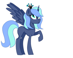 Size: 2500x2000 | Tagged: safe, artist:sodadoodle, derpibooru import, oc, oc only, oc:moon mist, alicorn, changepony, hybrid, interspecies offspring, magical lesbian spawn, offspring, parent:princess luna, parent:queen chrysalis, parents:chrysaluna, simple background, sodaverse, solo, transparent background