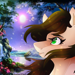 Size: 1024x1024 | Tagged: safe, artist:shade4568, derpibooru import, oc, oc:miranda byas, pony, bust, female, mare, portrait, solo