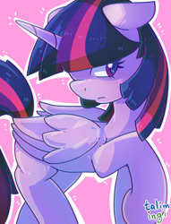 Size: 686x900 | Tagged: safe, artist:talim_stuff, derpibooru import, twilight sparkle, twilight sparkle (alicorn), alicorn, female, mare, solo