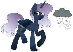 Size: 2044x1474 | Tagged: safe, artist:leanne264, derpibooru import, oc, oc:thunder song, alicorn, pony, cutie mark, female, mare, simple background, solo, transparent background