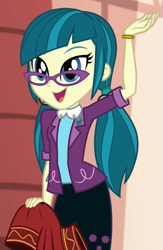 Size: 541x829 | Tagged: safe, screencap, juniper montage, equestria girls, movie magic, spoiler:eqg specials, clothes, cropped, cute, female, glasses, junibetes, skirt, solo