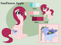 Size: 1352x1000 | Tagged: safe, artist:mlp-awesomebases, derpibooru import, oc, oc only, oc:sunflower apple, earth pony, pony, base used, eye clipping through hair, female, mare, offspring, parent:big macintosh, parent:fluttershy, parents:fluttermac, reference sheet, solo