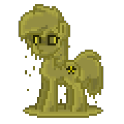 Size: 600x600 | Tagged: safe, artist:radical user 76, derpibooru import, oc, oc only, oc:biohazard, goo pony, original species, fallout equestria, fallout equestria: hazmat protocol, simple background, solo, transparent background